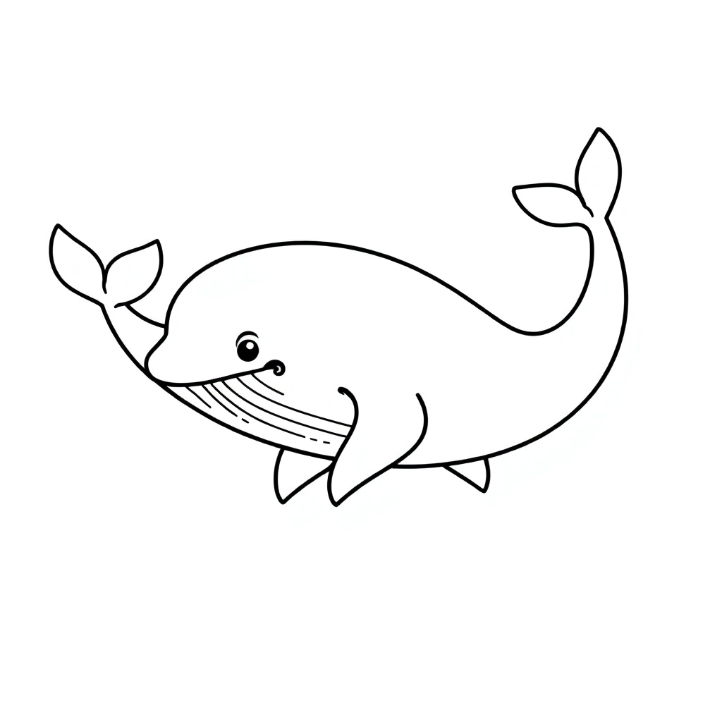 whale صفحات التلوين