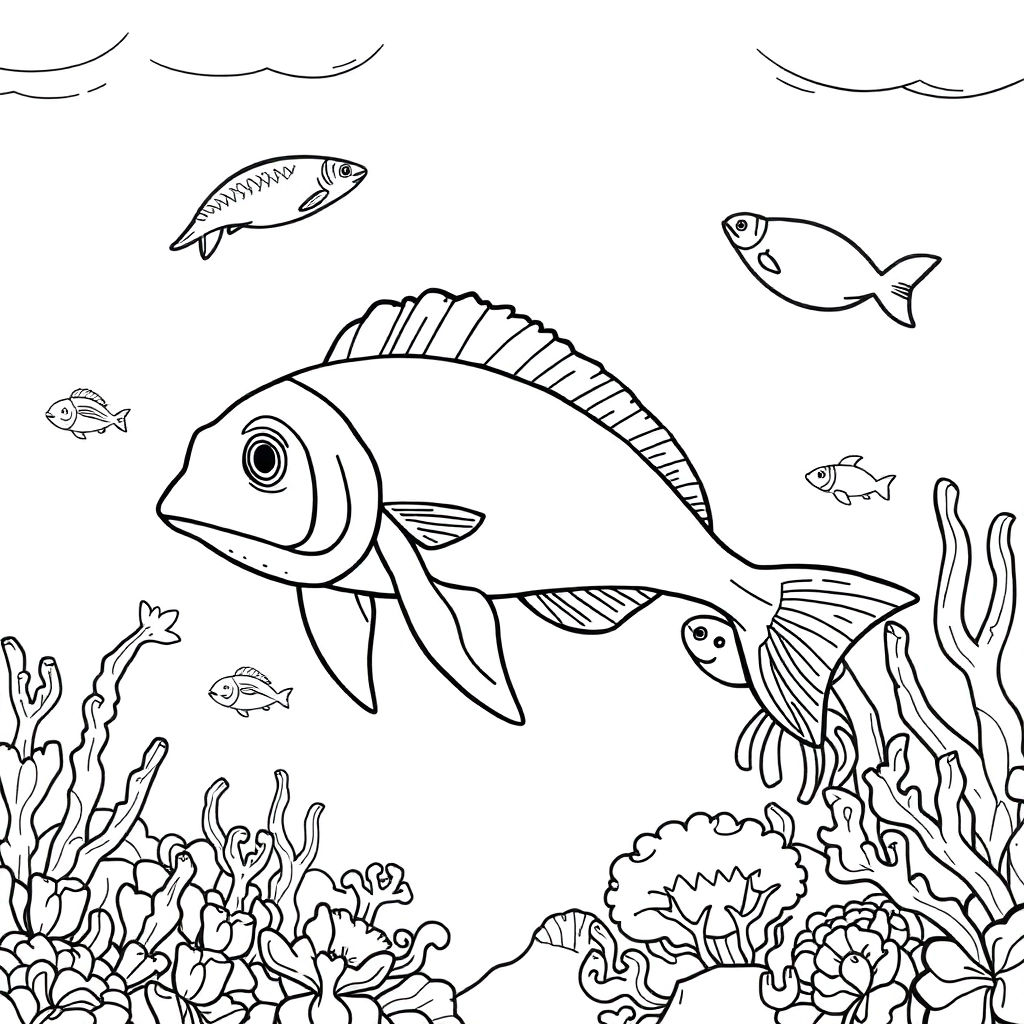 ocean animals صفحات التلوين