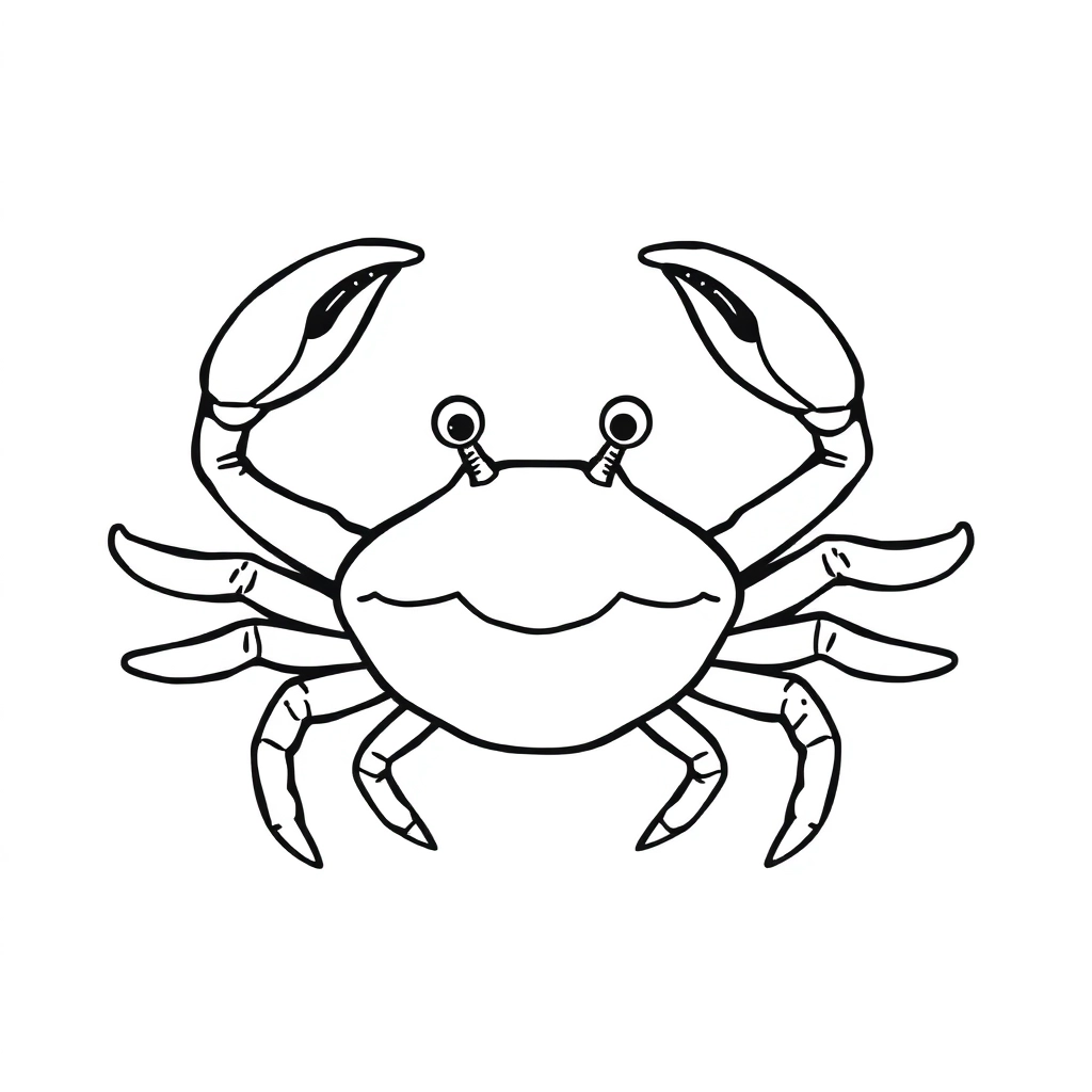 Lonely Little Crab Páginas para Colorear