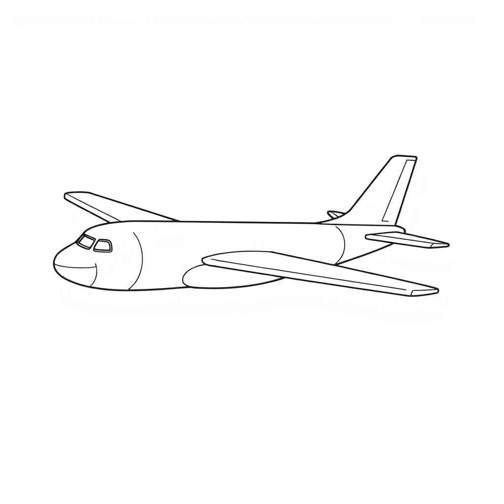 cartoon plane side صفحات التلوين