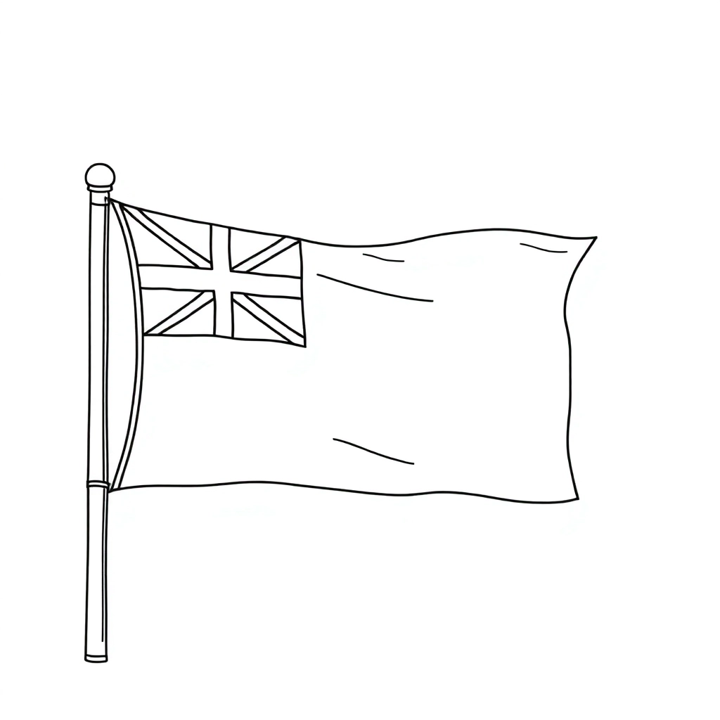 flag drawing صفحات التلوين