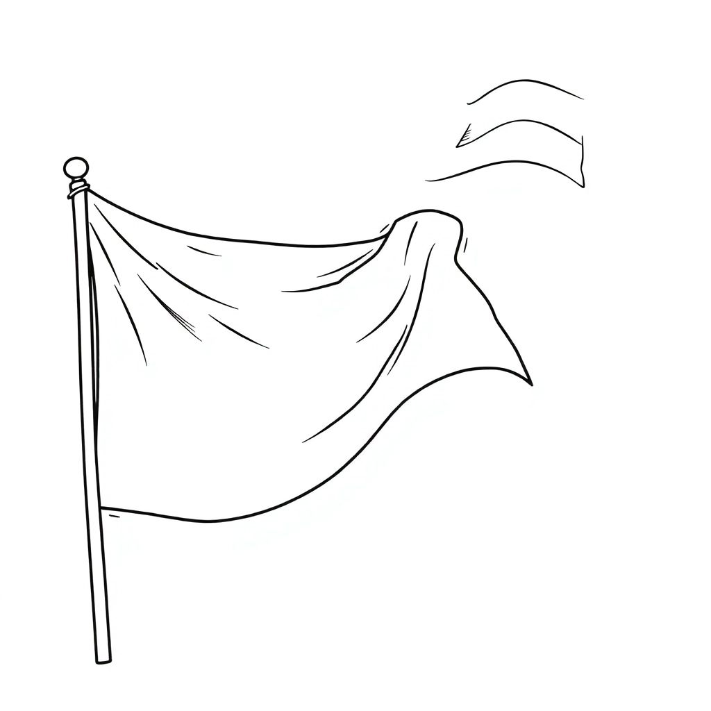flag waves drawing صفحات التلوين