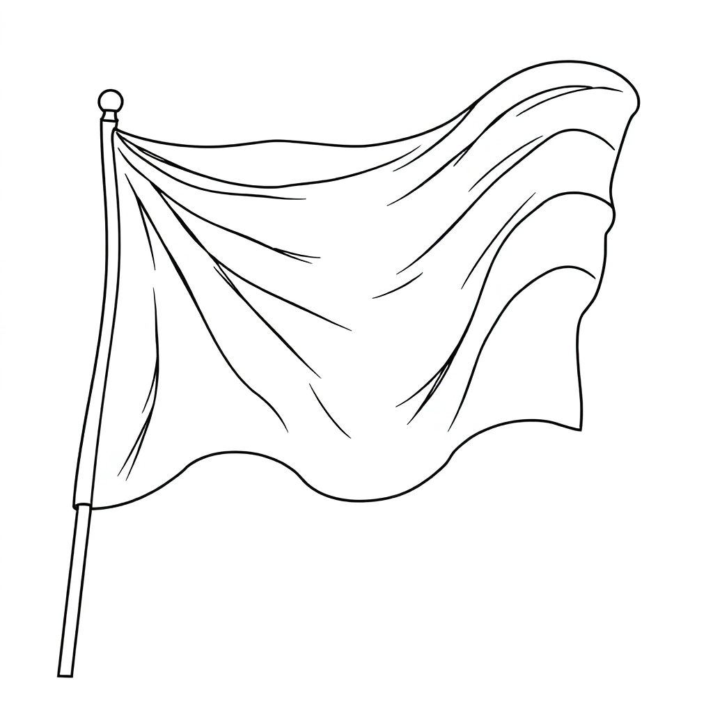 flag waves drawing صفحات التلوين