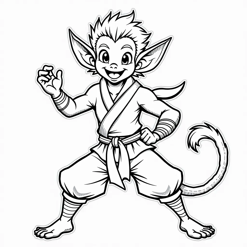 wukong coloring pages