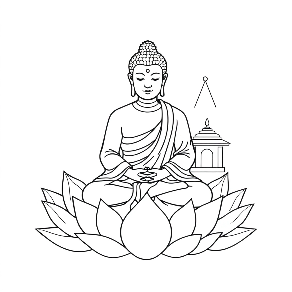 Buddhism صفحات التلوين