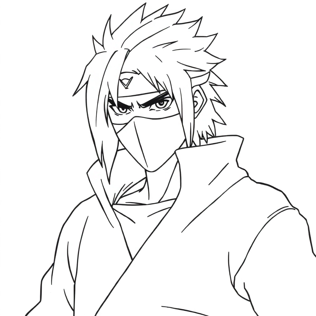 Sasuke صفحات التلوين
