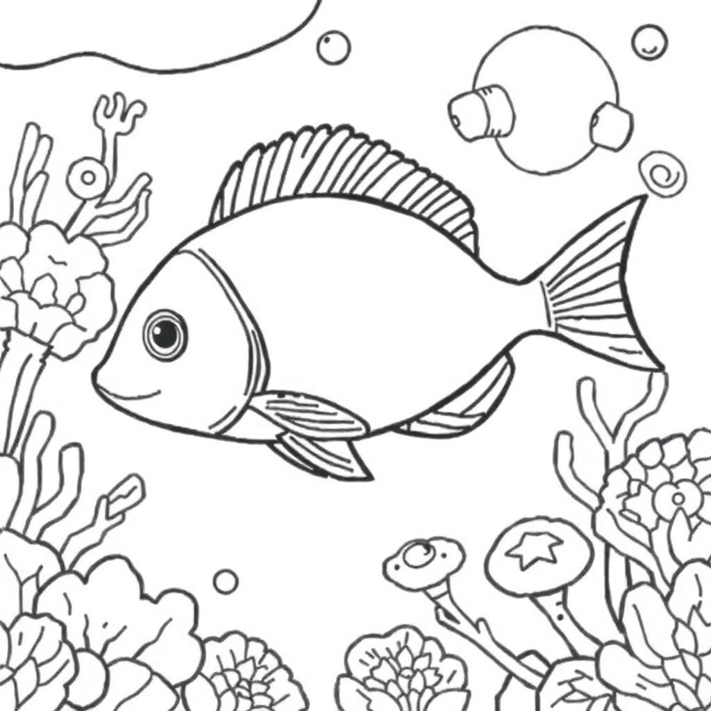 海洋生物 Coloring Pages