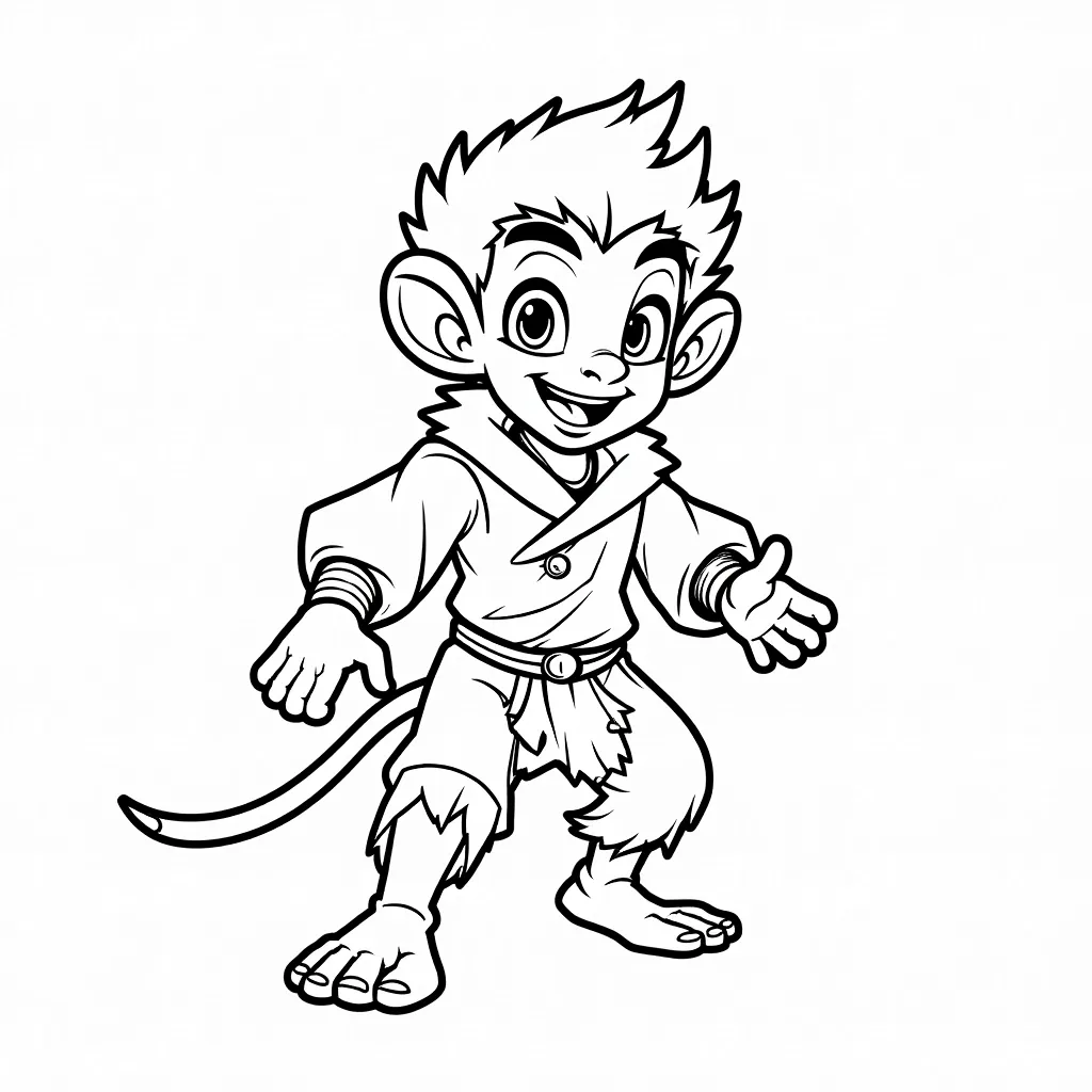 wukong coloring pages