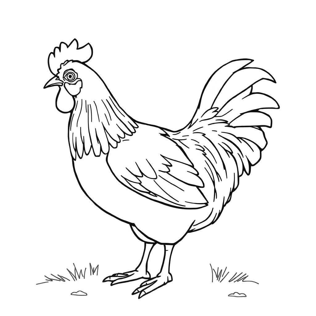 chicken Páginas para Colorear