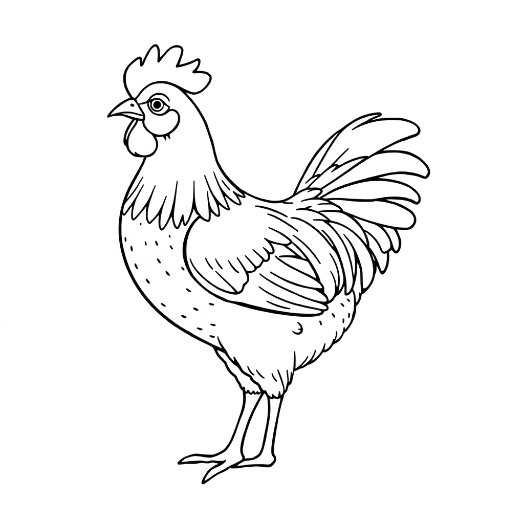 chicken Páginas para Colorear