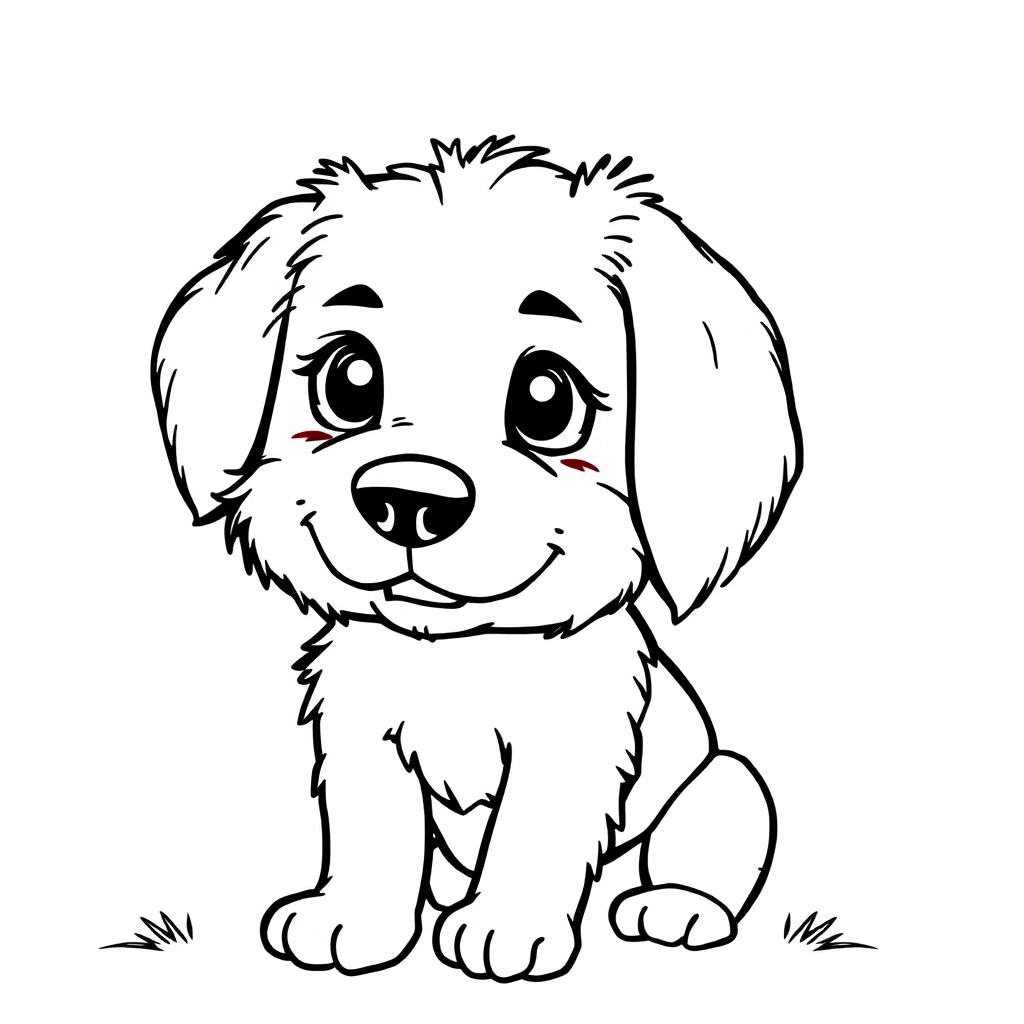 dog صفحات التلوين