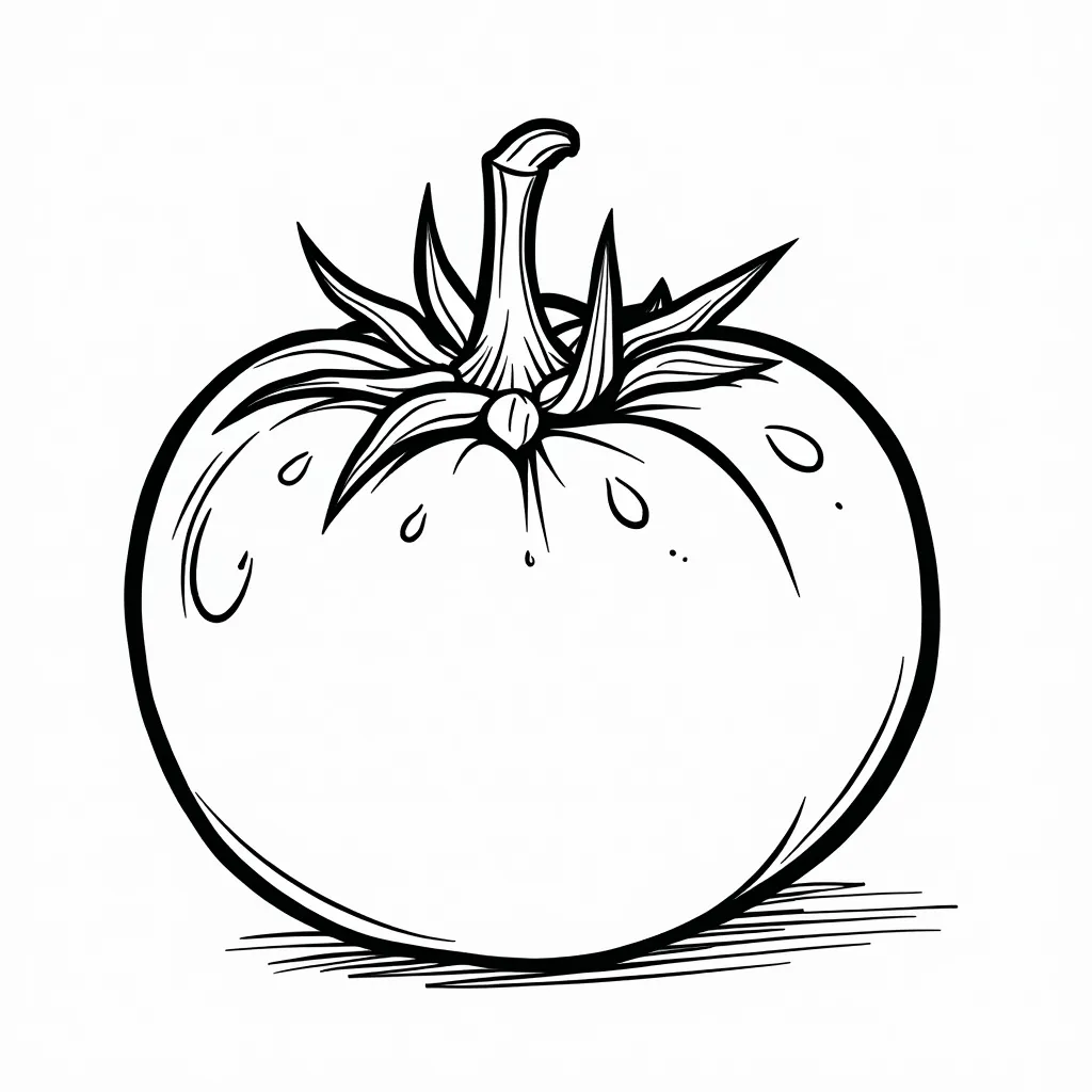 tomato coloring pages