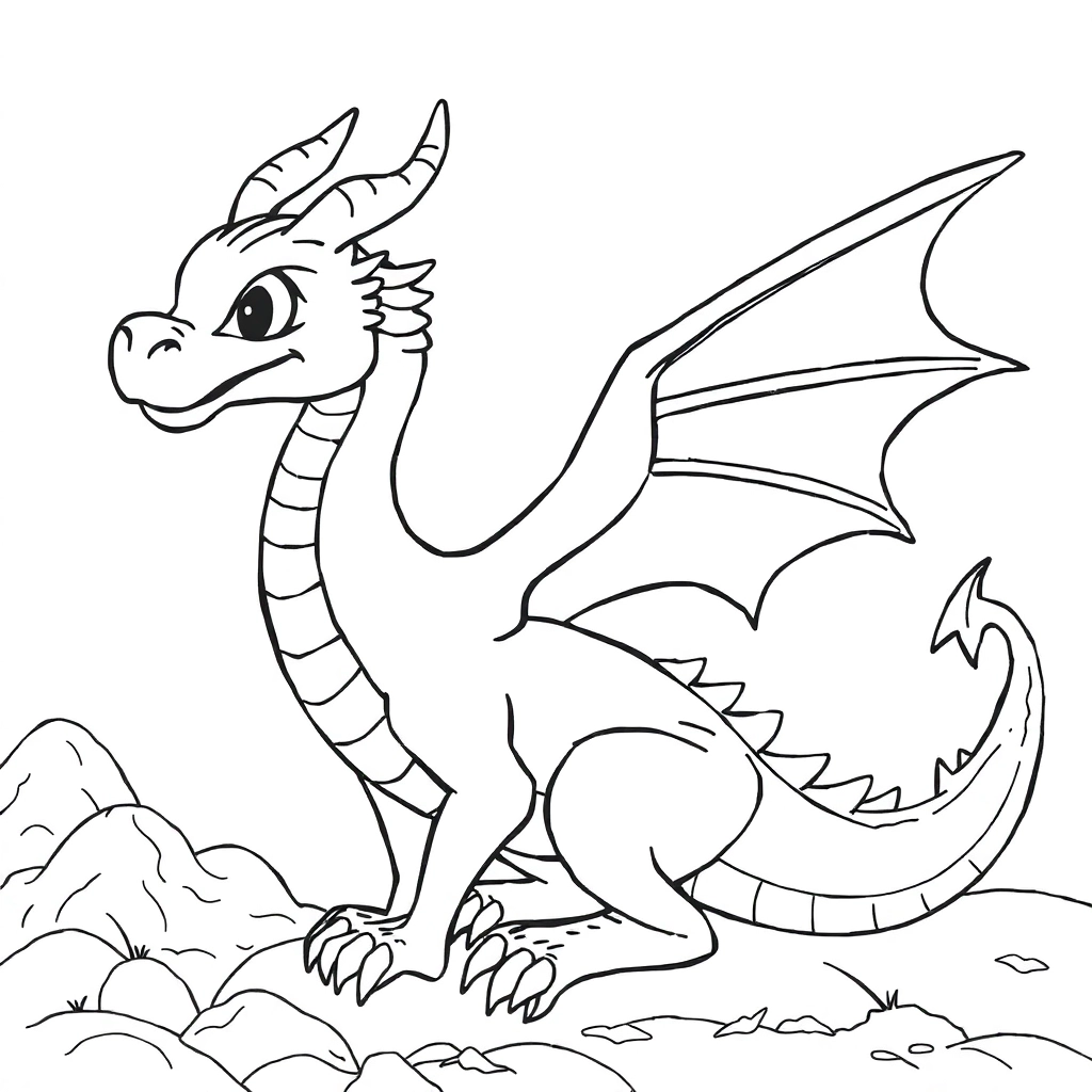 dragon صفحات التلوين