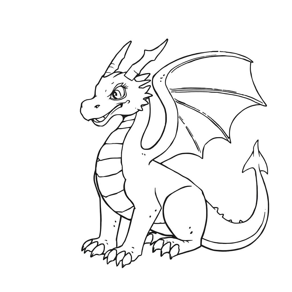dragon Páginas para Colorear
