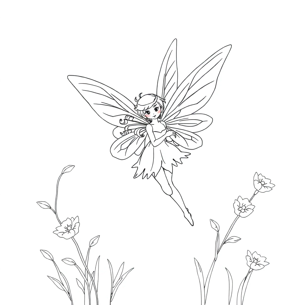 fairy  Páginas para Colorear