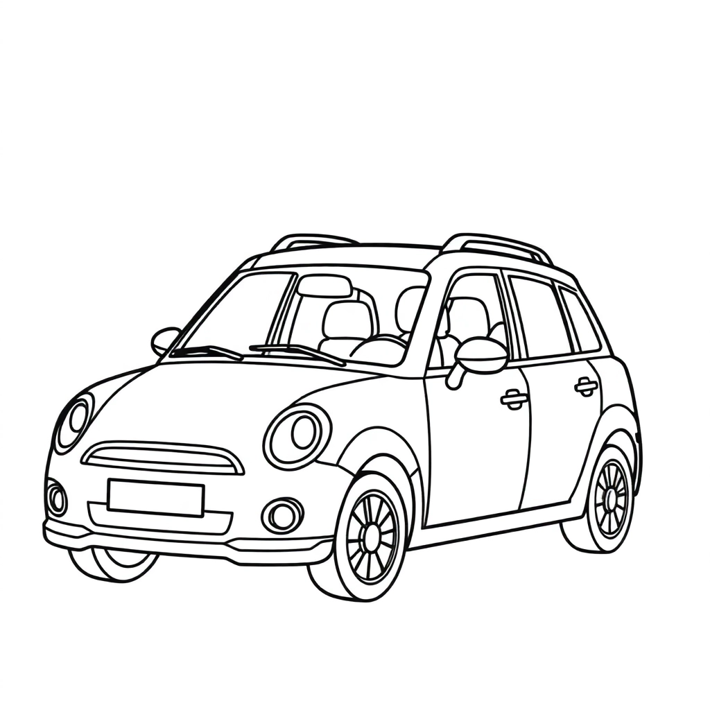 车 Páginas para Colorear