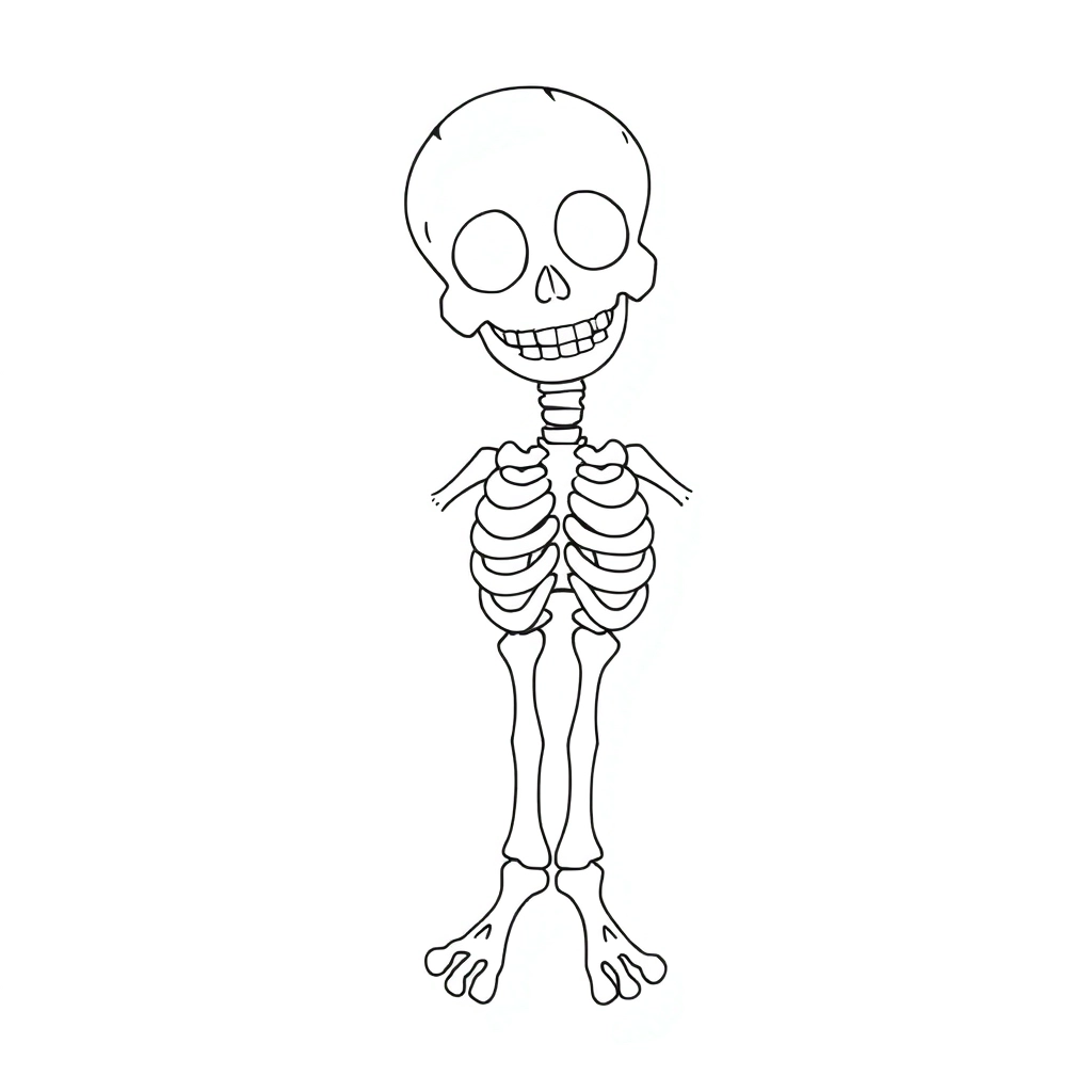 一根立体的骨头 Páginas para Colorear
