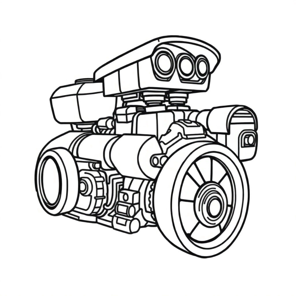 Engine Páginas para Colorear