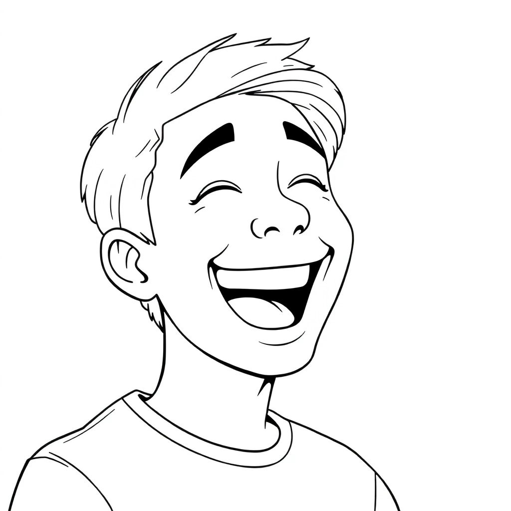 人们大笑 Coloring Pages