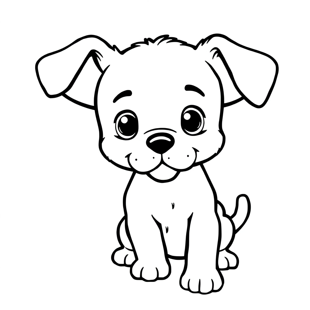 卡通狗 Coloring Pages