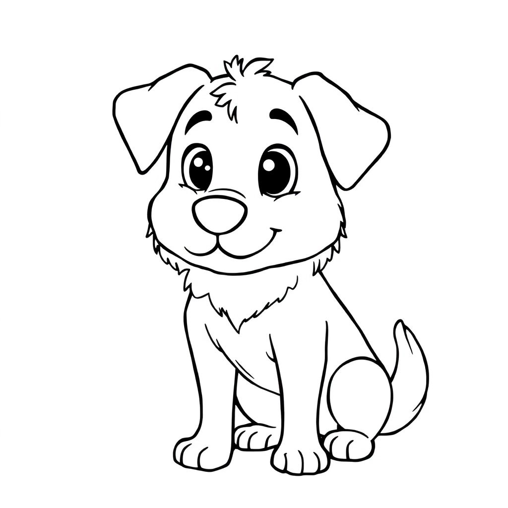 卡通狗 Coloring Pages