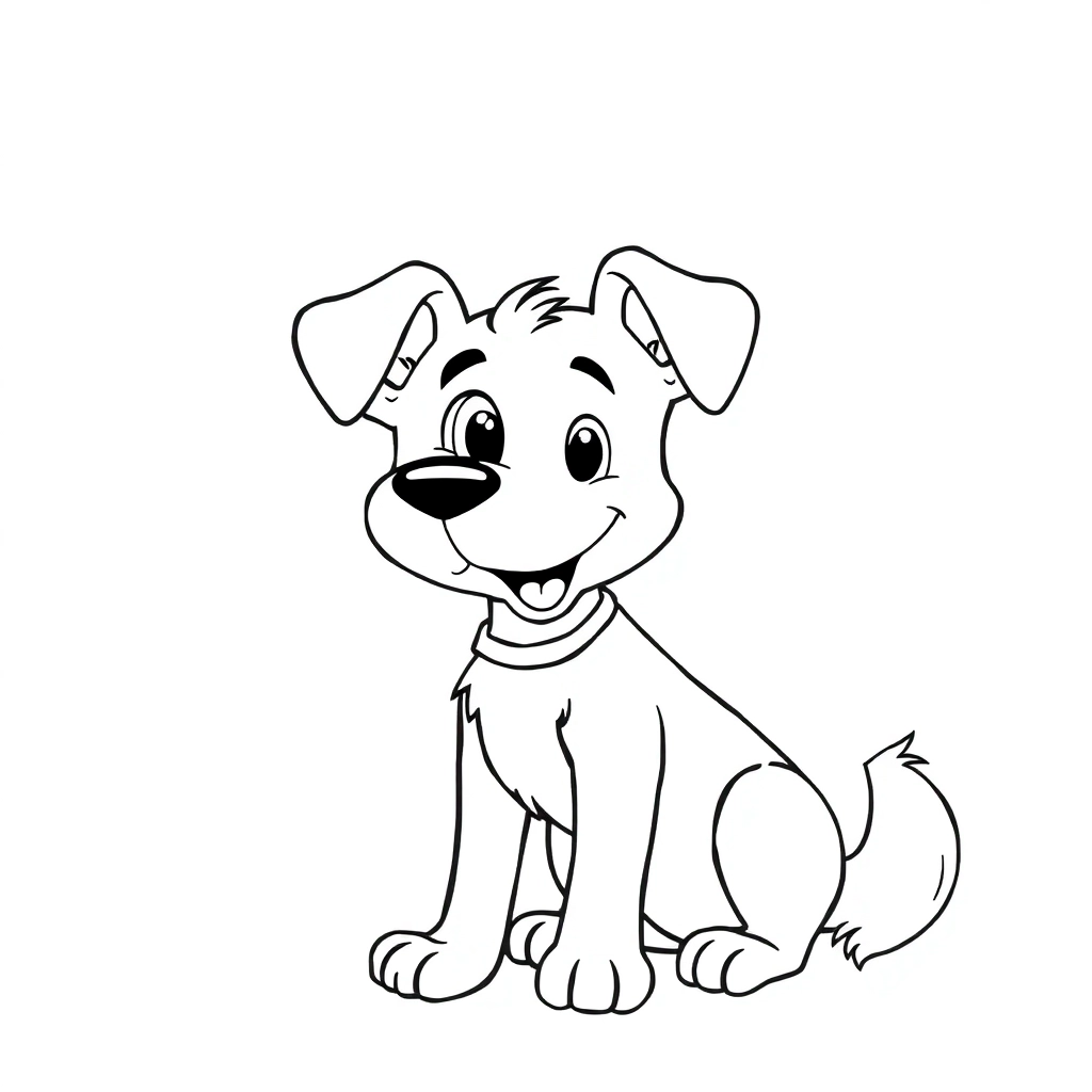 卡通狗 Coloring Pages