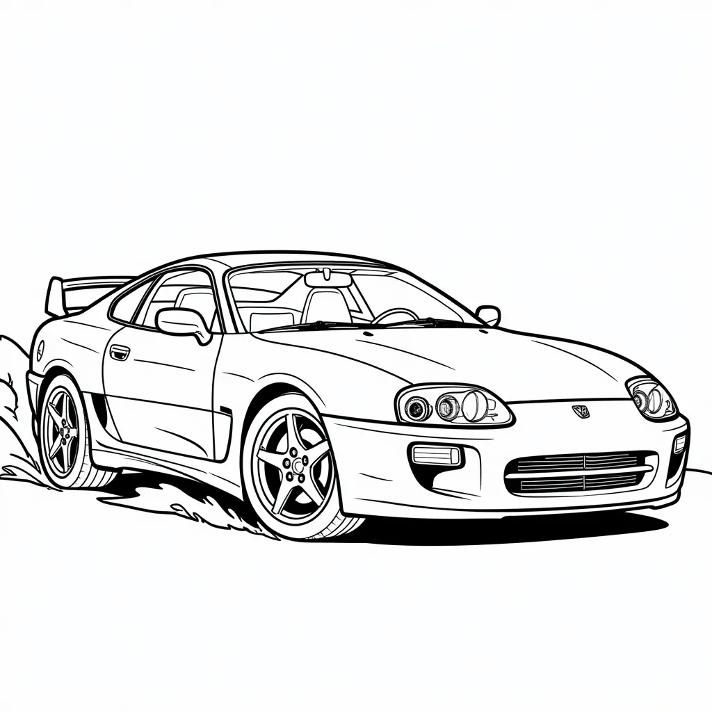 Fast and furious صفحات التلوين