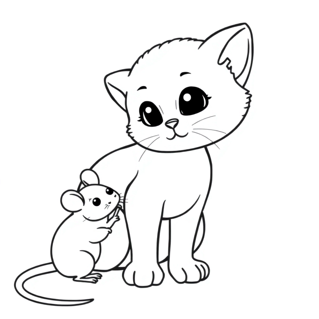 猫和老鼠 صفحات التلوين