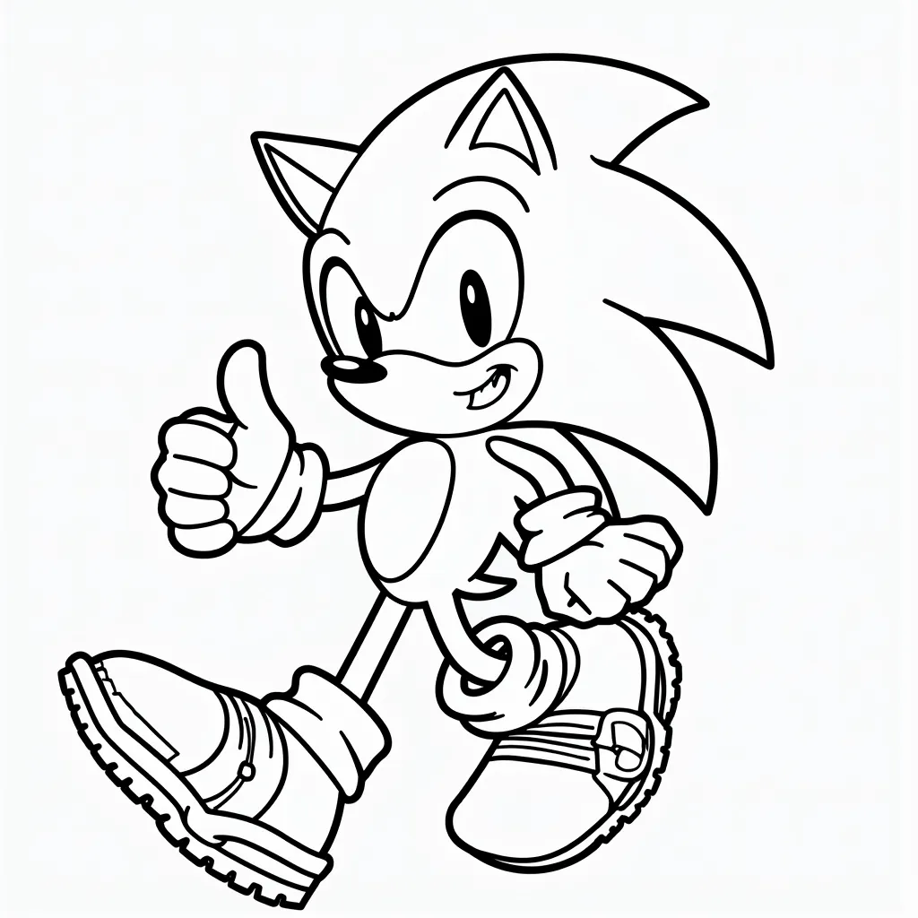 Sonic coloring pages