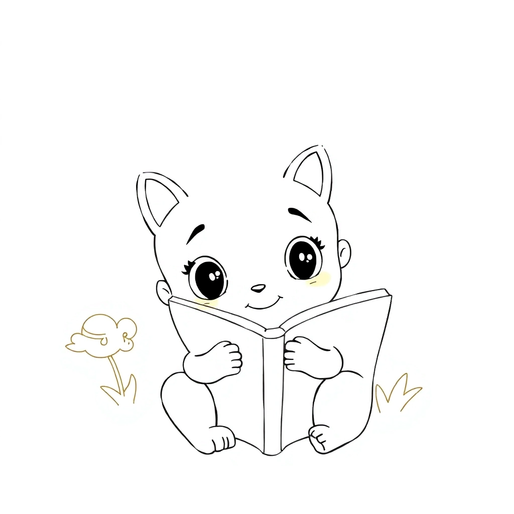 A book for children's picture books Coloring Pages