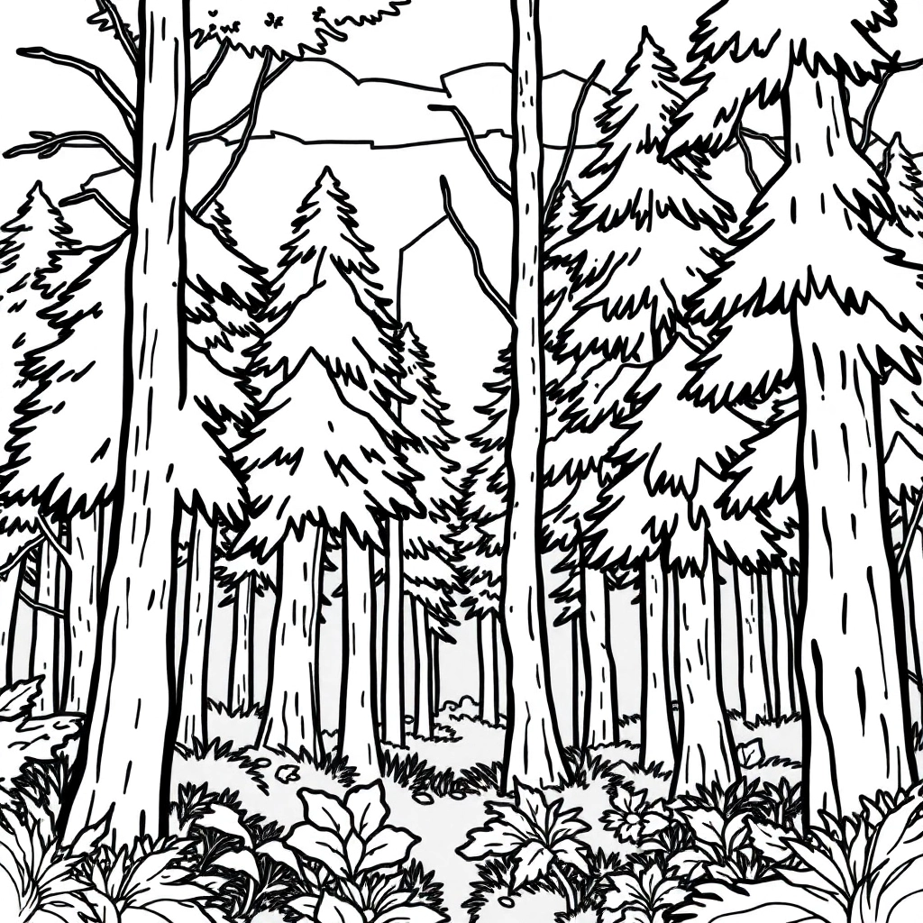 forest Coloring Pages