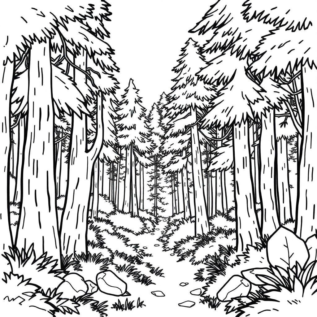 forest Coloring Pages