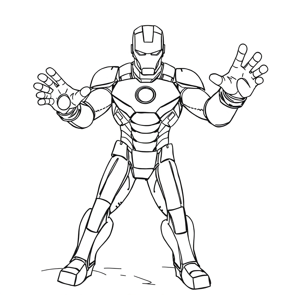 iron man صفحات التلوين