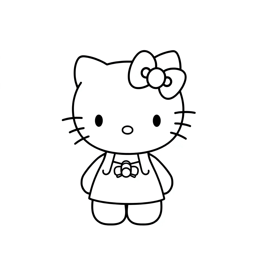 Hello Kitty Coloring Pages