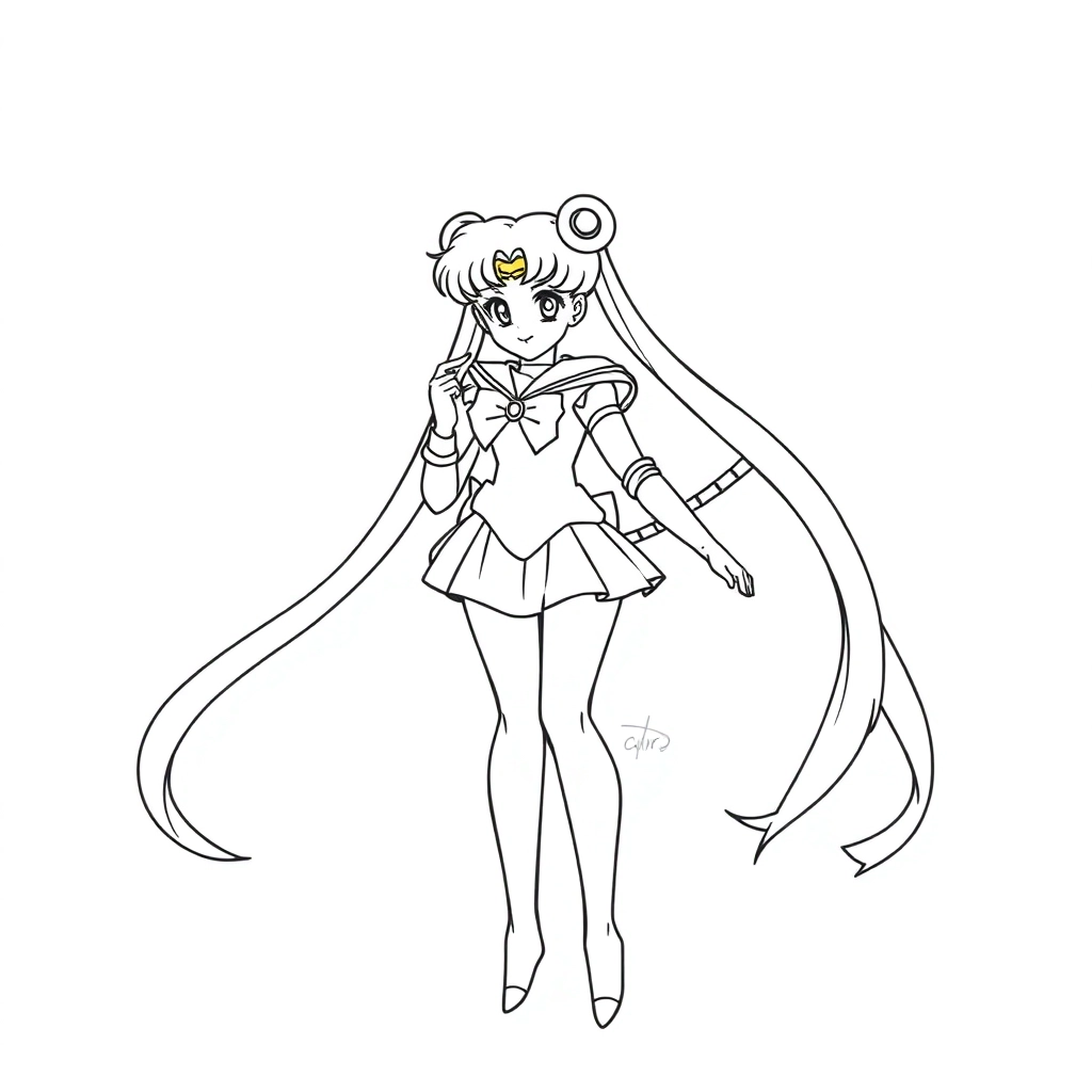 sailor moon Páginas para Colorear