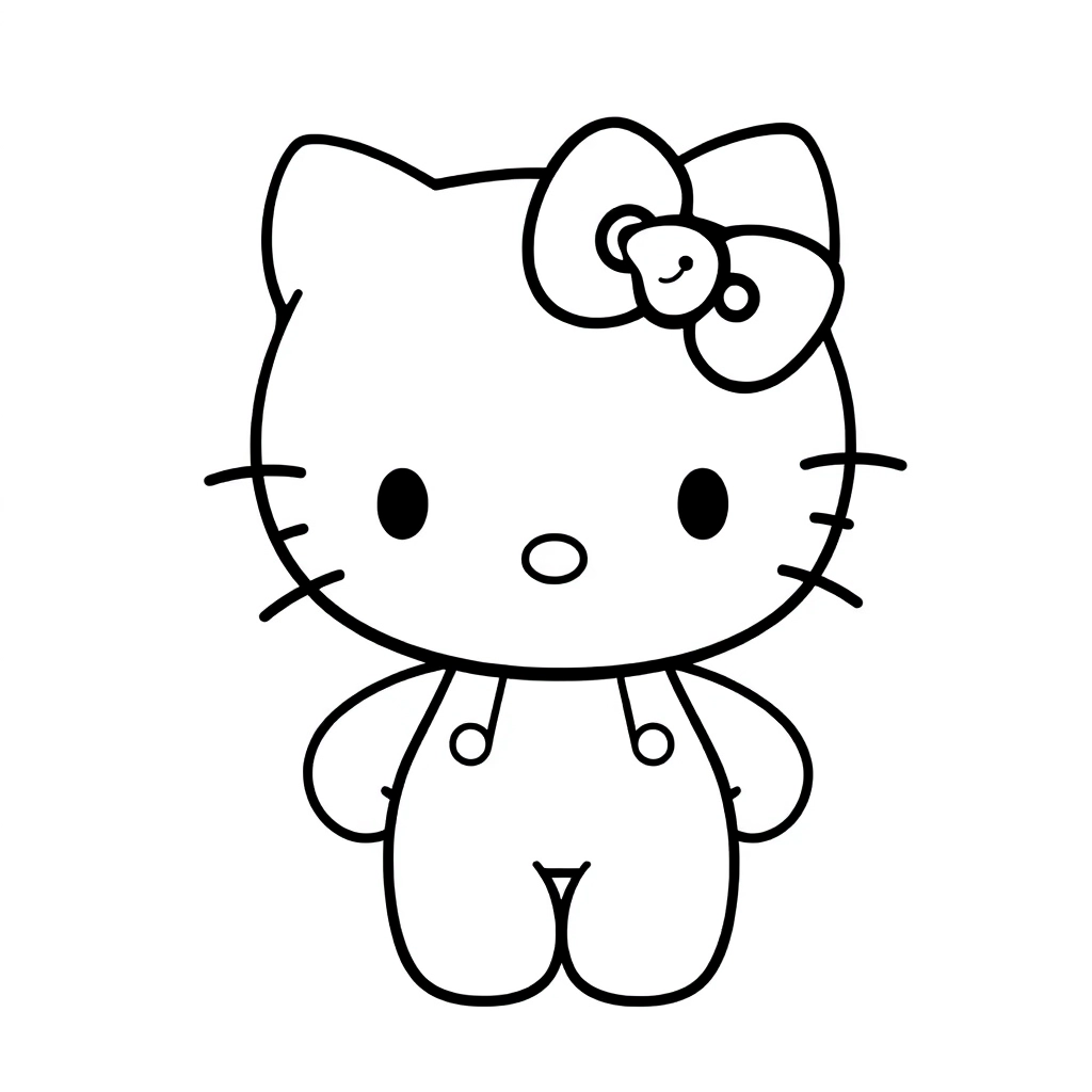 Hello Kitty Páginas para Colorear