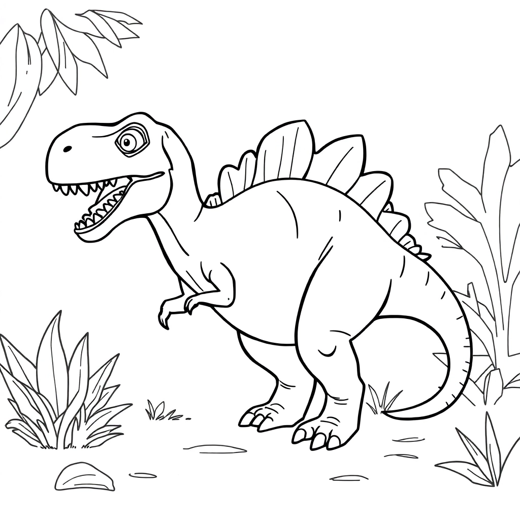恐龙 Coloring Pages