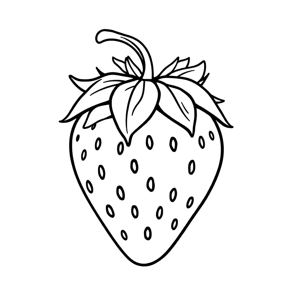 草莓 Coloring Pages