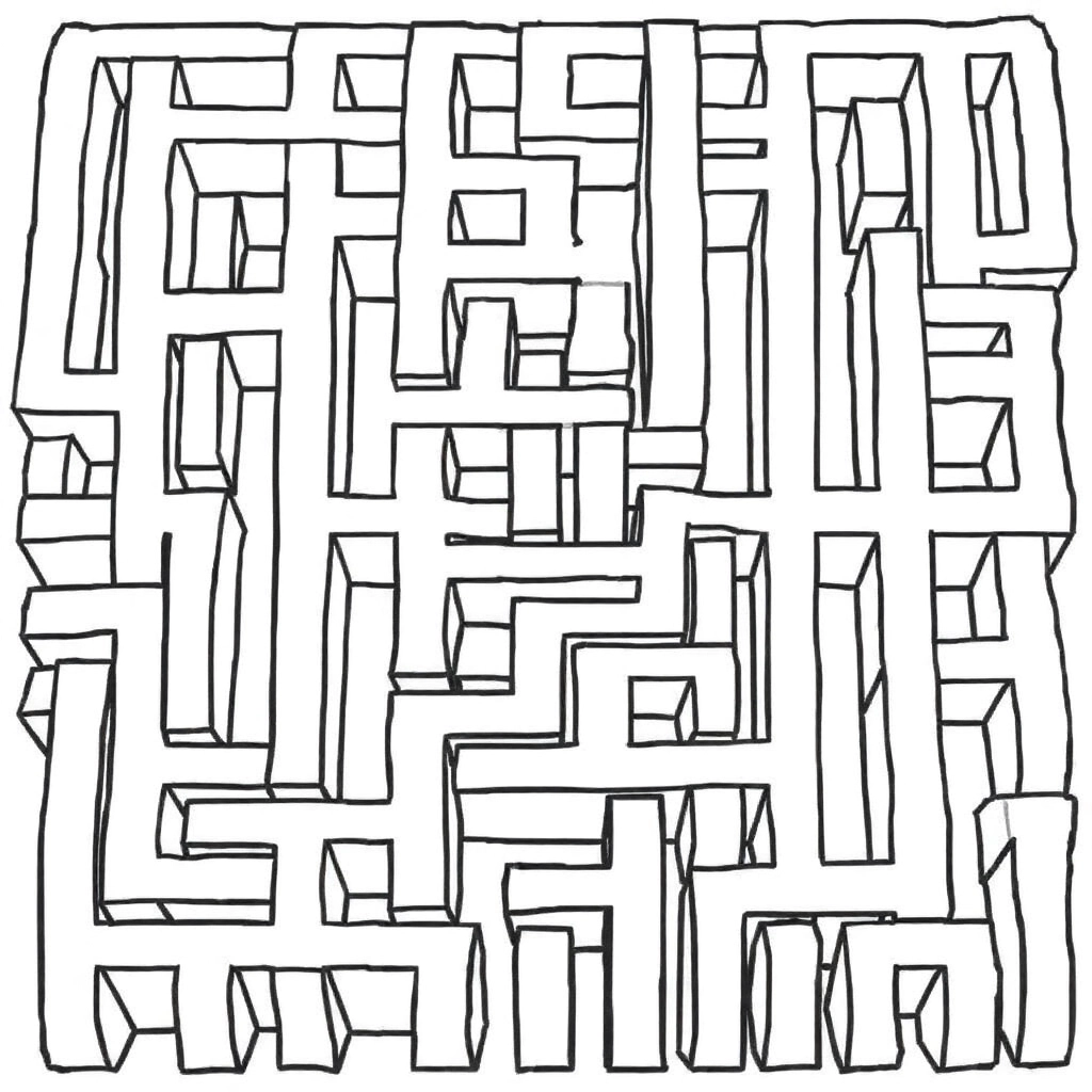 迷宮 Coloring Pages