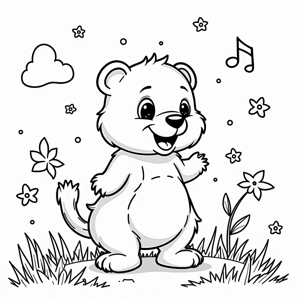 song coloring pages