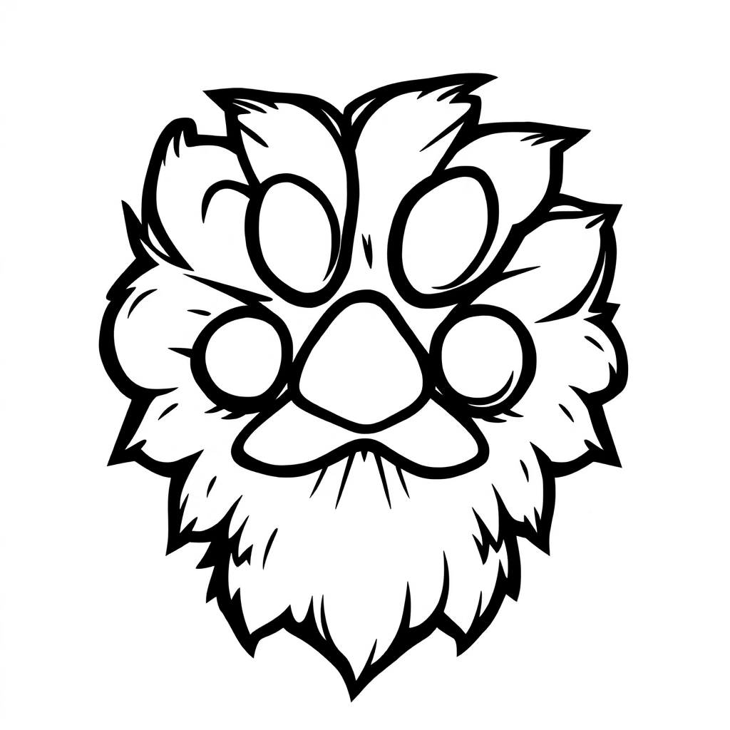 paw Páginas para Colorear