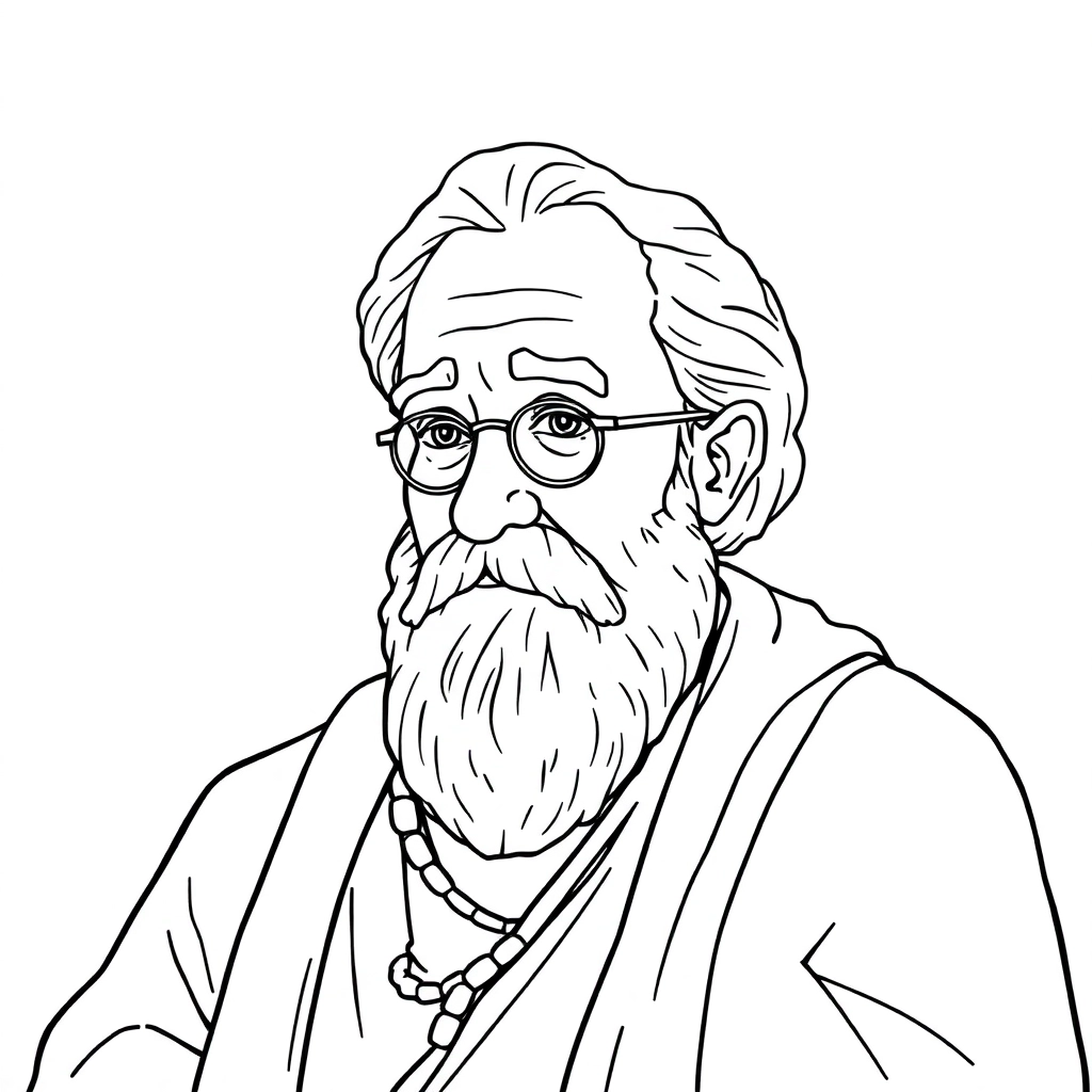 哲学家 Páginas para Colorear