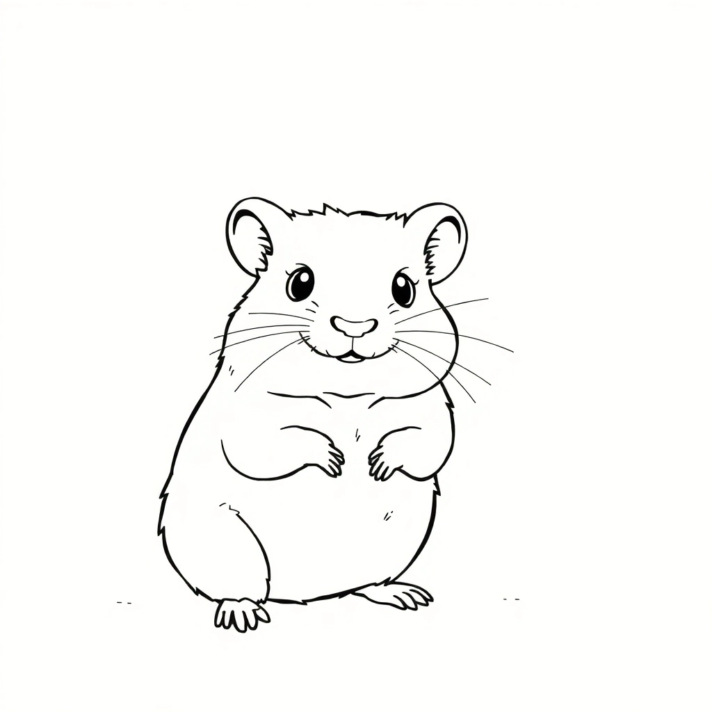 Humanoid hamster Páginas para Colorear