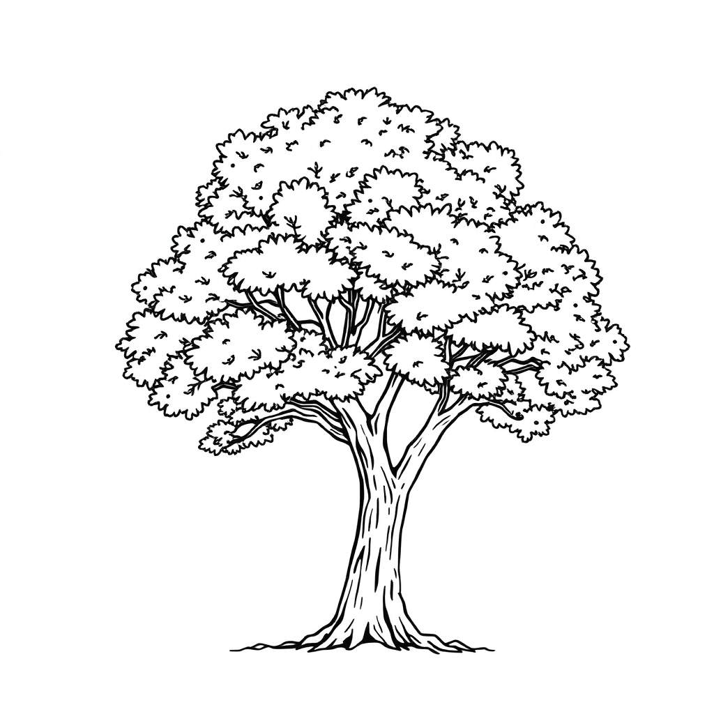 tree Páginas para Colorear