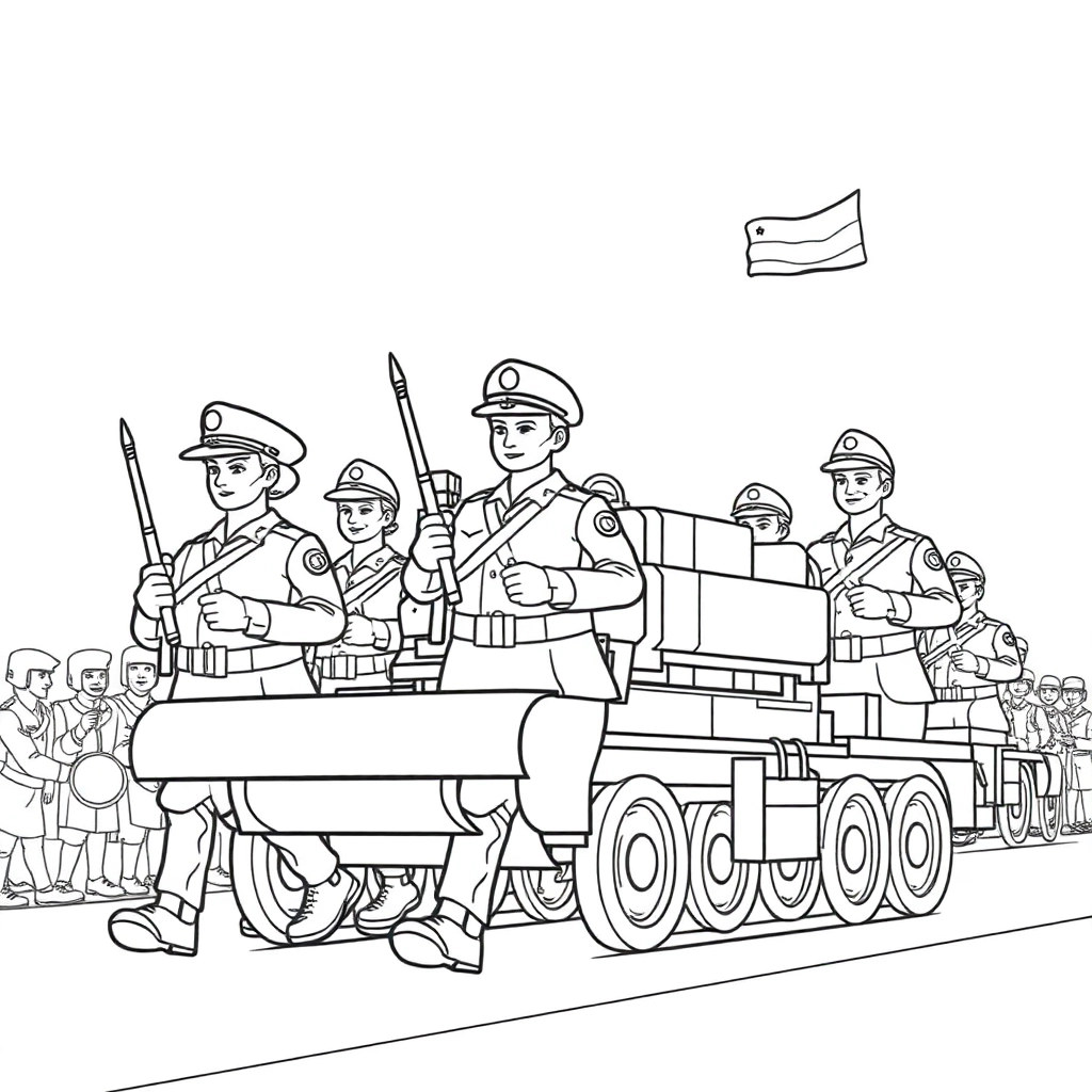 Indian military parade صفحات التلوين
