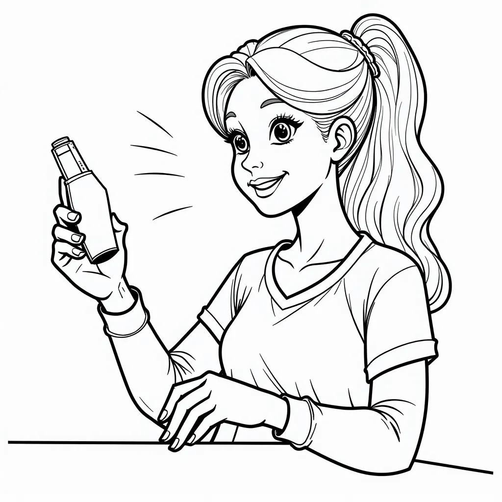 Woman using dildo  coloring pages