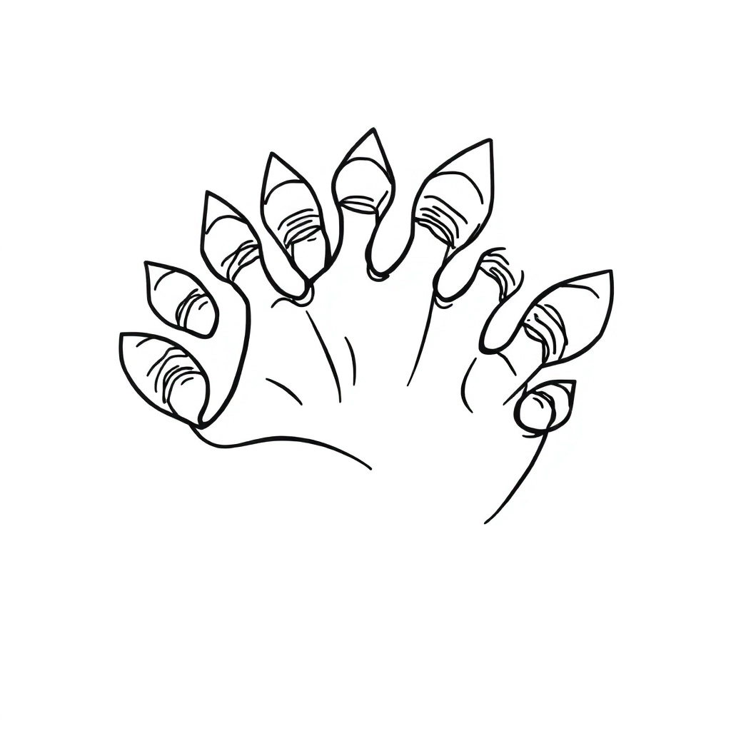 恐龙脚印 Coloring Pages