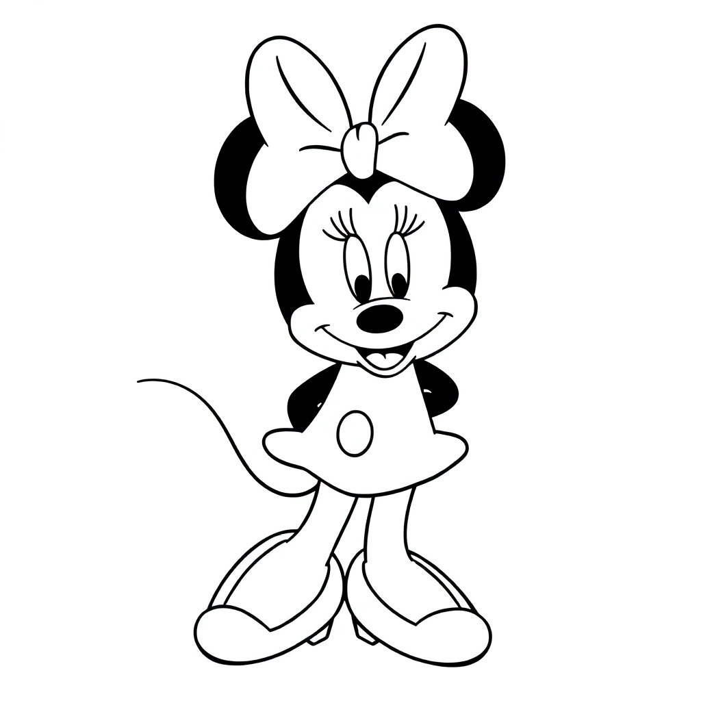 minnie mouse صفحات التلوين
