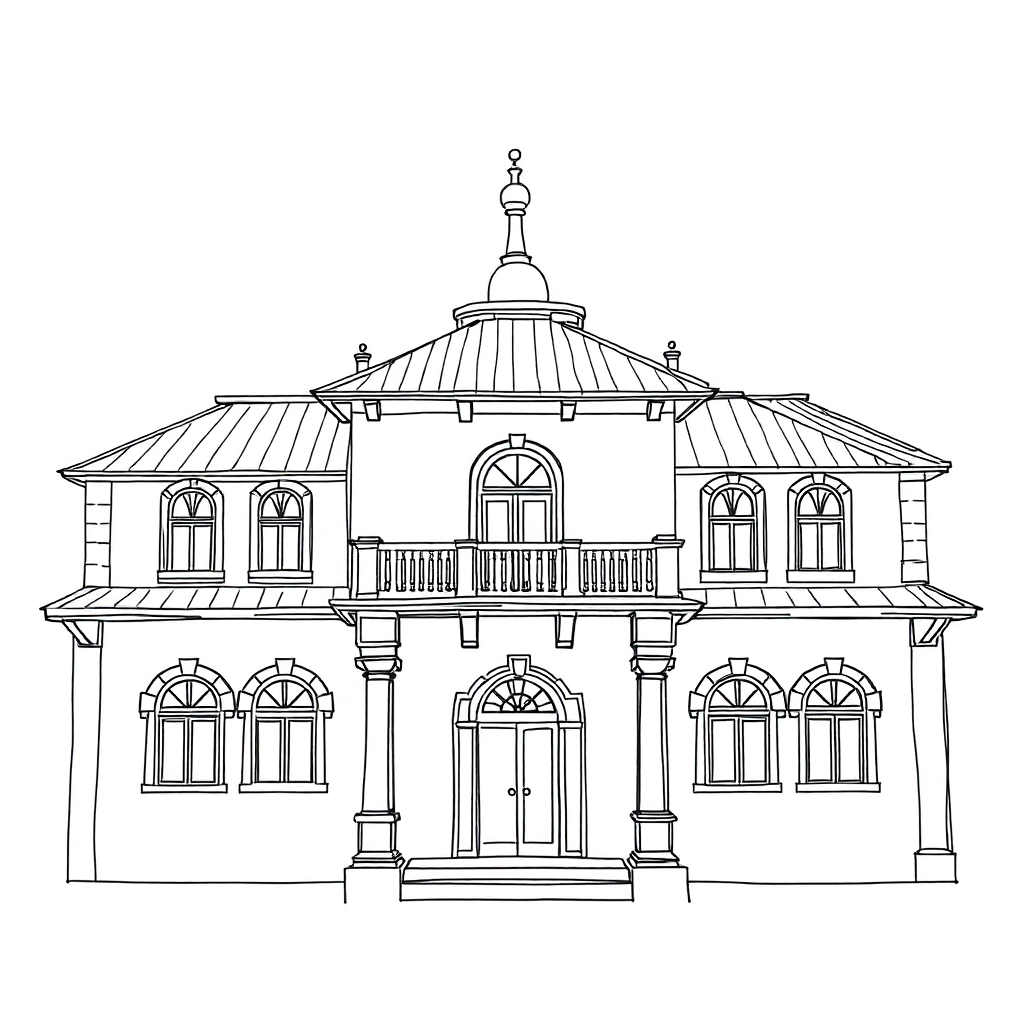 建筑图 Páginas para Colorear