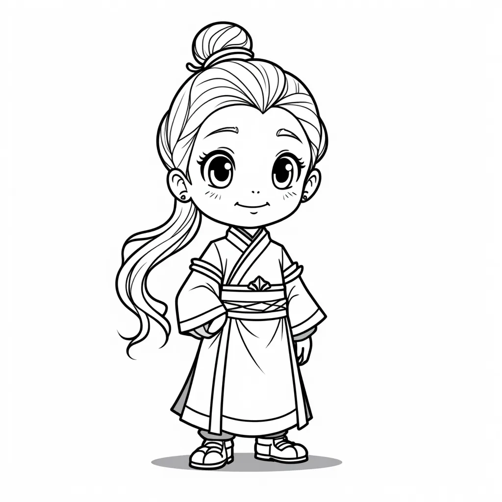 鸣潮里的角色长离 coloring pages